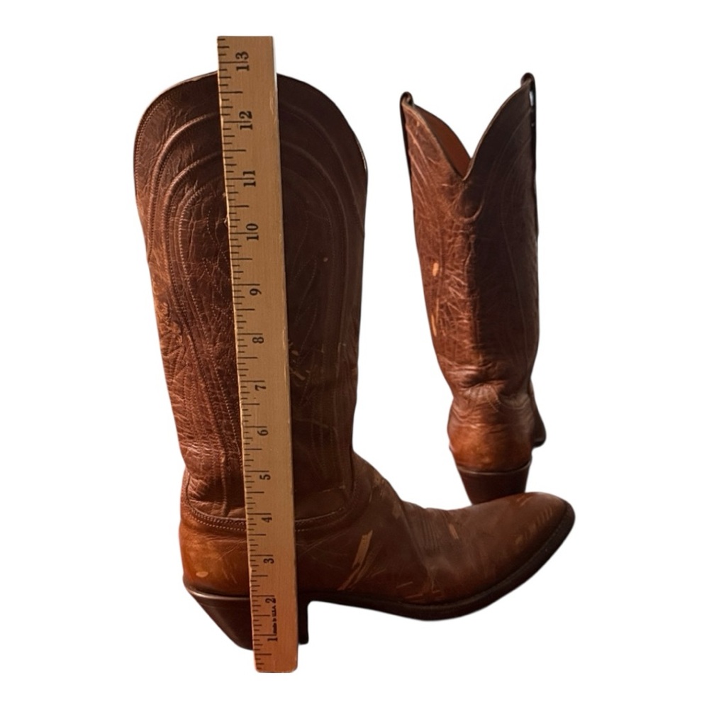 Black Jack Handmade Leather Cowboy Boots Western Rancher Women’s Size 6B - Picture 12 of 14